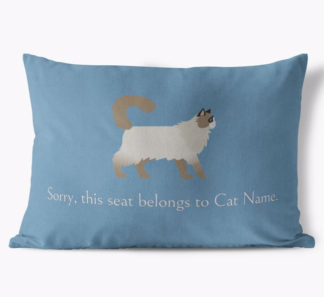 Sorry, This Seat Belongs to... : Personalized {breedCommonName} Soft Touch Pillow